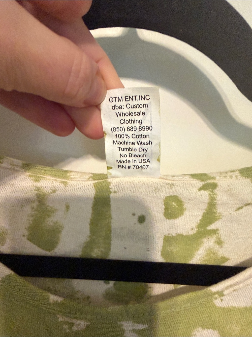 Epic Kawaii Artisan Hand Painted Cat Print Tunic in Olive & White with Pockets - Picture 3 of 9